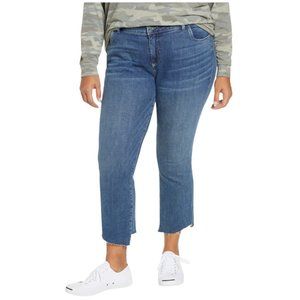 Stell High Waist Step Hem Kick Flare Jeans Size 20W